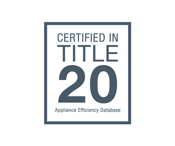 Certified in California Title 20