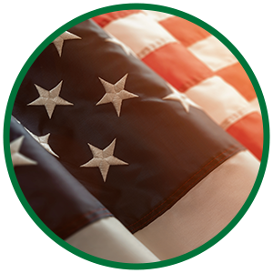 Image of flag representing Buy America(n) (BAA) and Build America Buy America Act (BABA) 