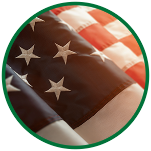 Image of flag representing Buy America(n) (BAA) and Build America Buy America Act (BABA)