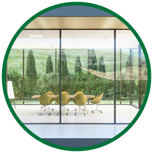 Image of office space representing Acuity Brands’ EarthLIGHT program, highlighting sustainability, innovation, and operational excellence. 
