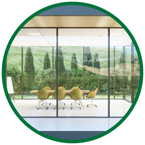 Image of office space representing Acuity Brands’ EarthLIGHT program, highlighting sustainability, innovation, and operational excellence.