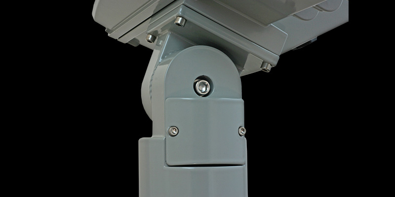 Tenon-knuckle Mount of ACP LED floodlight.