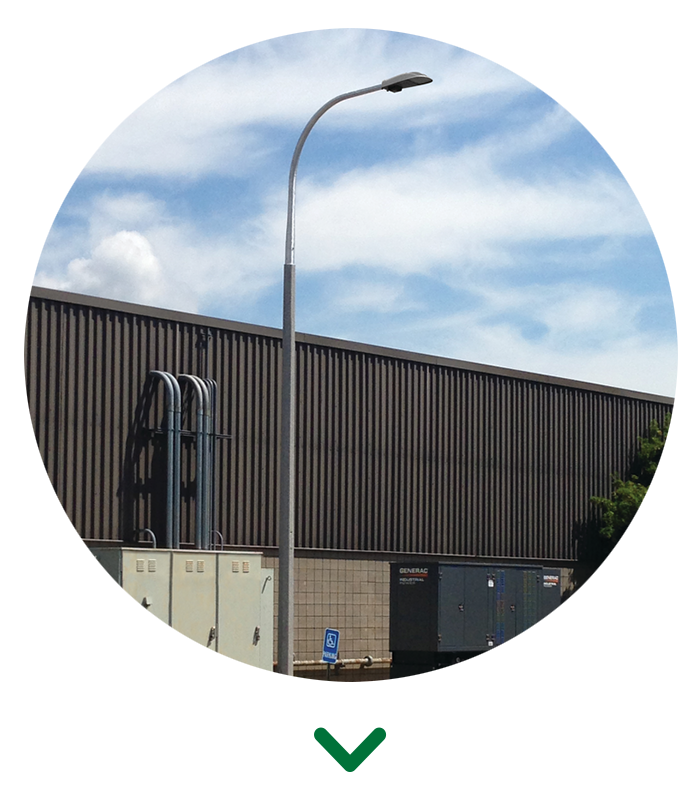 Smart Connected Streetlighting circle