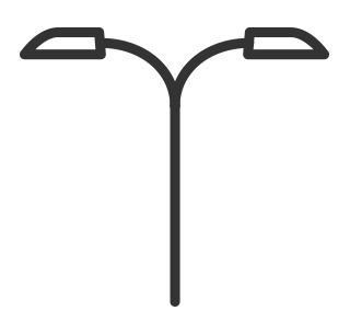 Twin Luminaire_333333